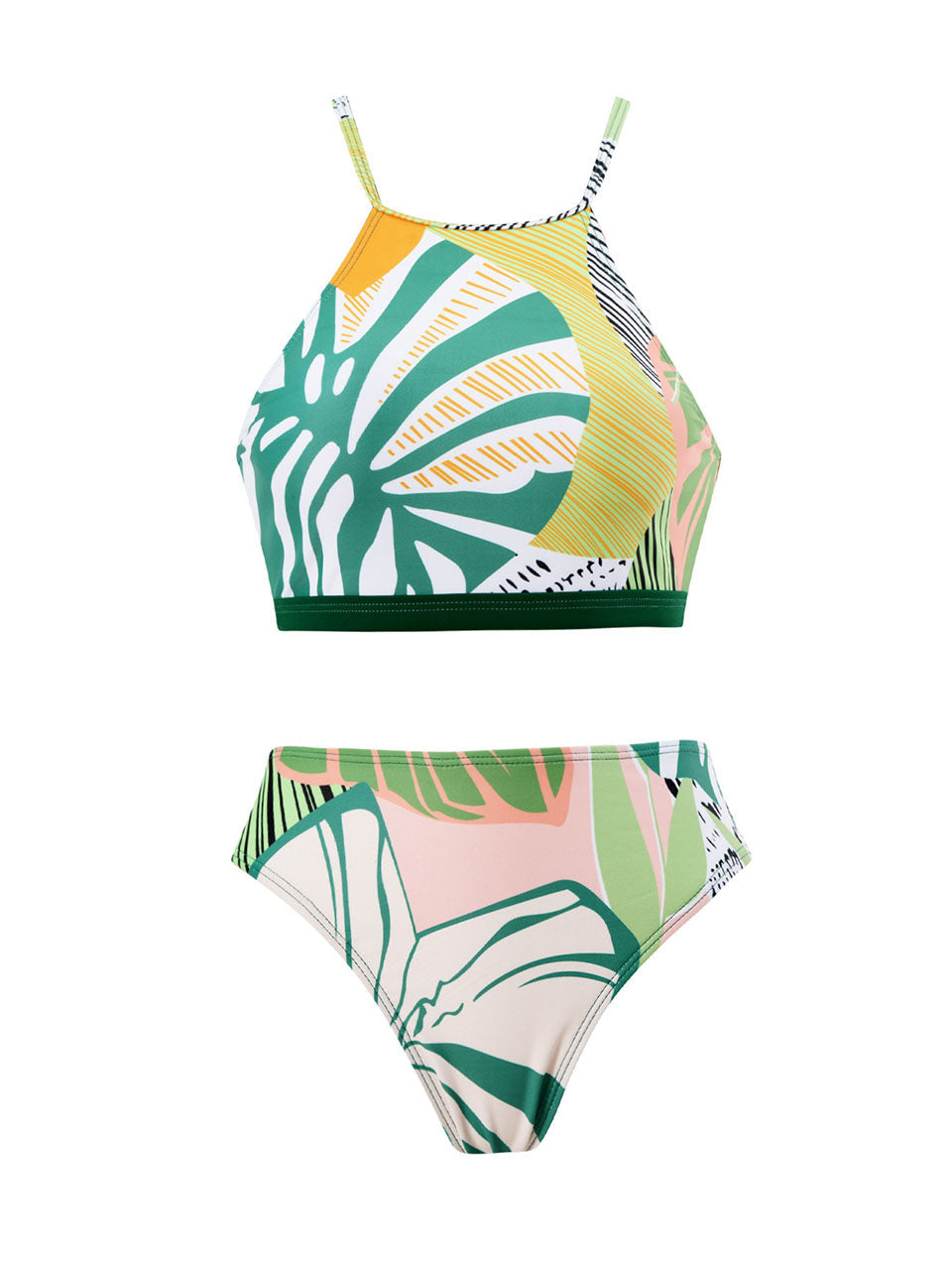 Floral Print Strap Two Pieces