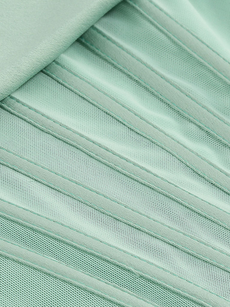 Light Green Off The Shoulder Corset Satin Gown Party Dress