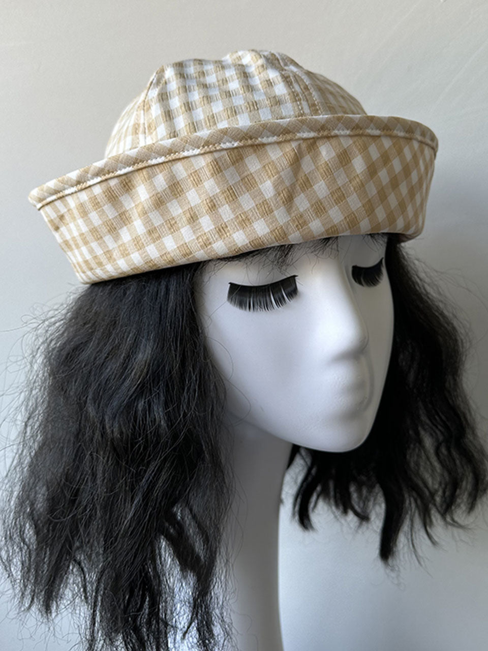 Sailor Hat Sweet Plaid Hat