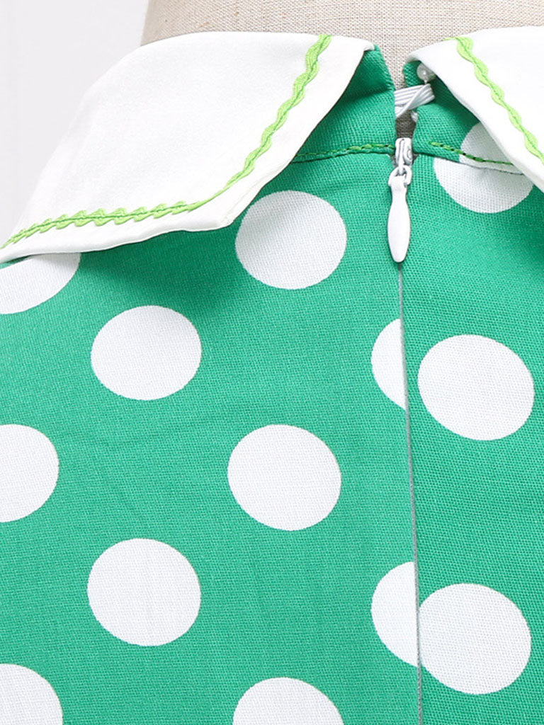 Polka Dots Peter Pan Collar 1950S Dress