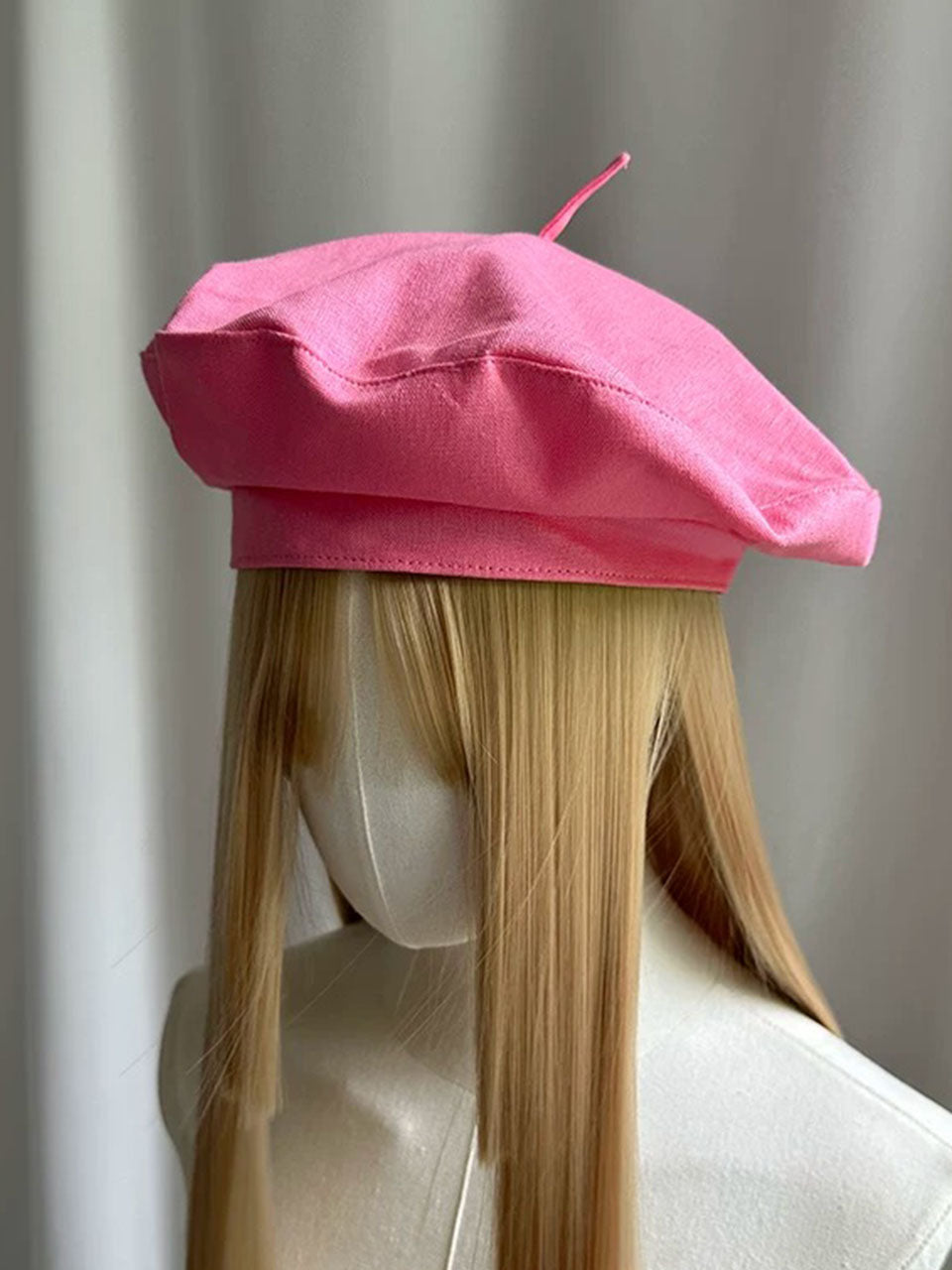 Vibrant Pink Beret Hat