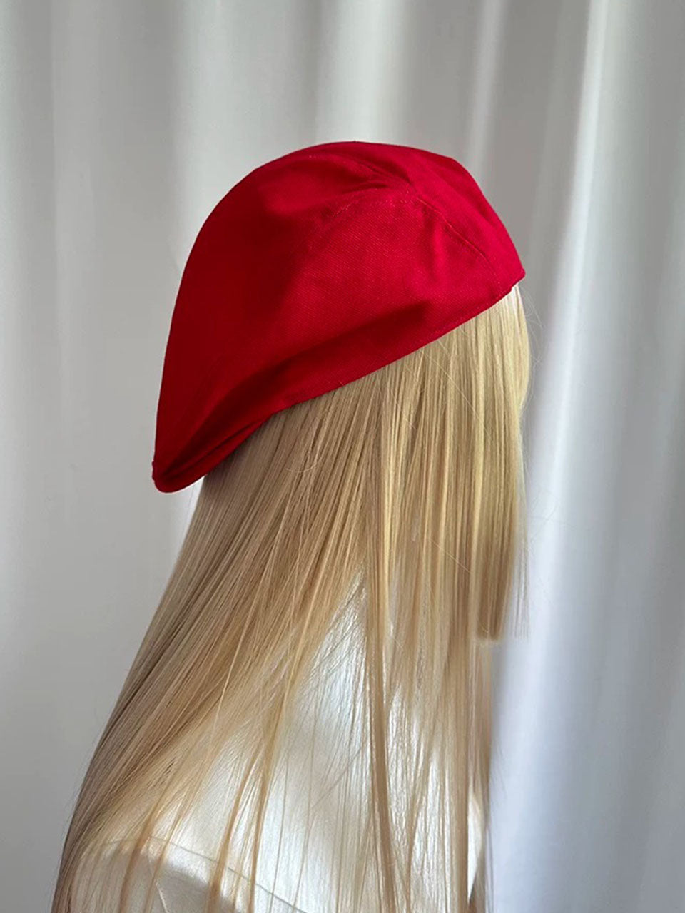 Vibrant Red Beret Cap