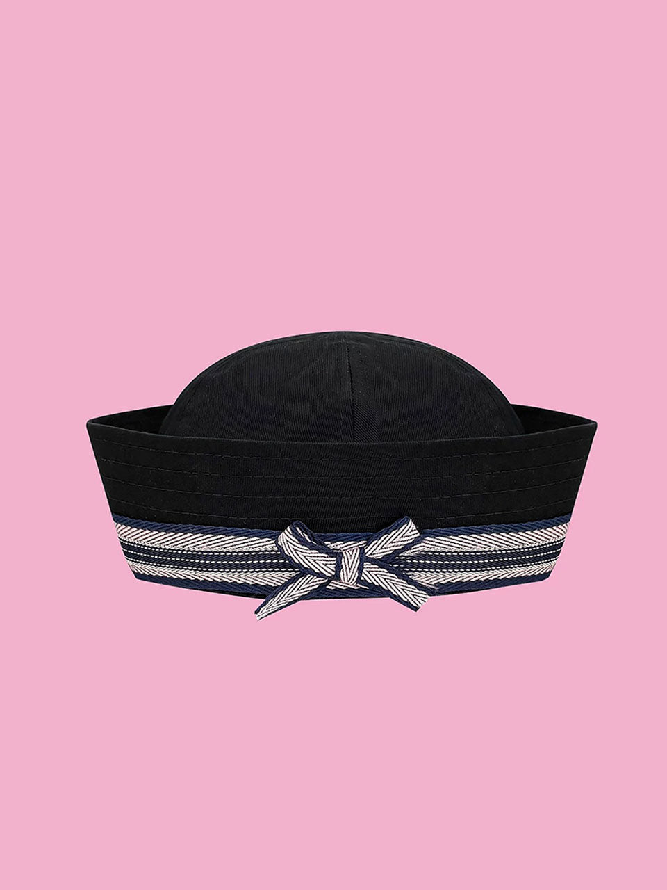 Retro White Canvas Salior Hat
