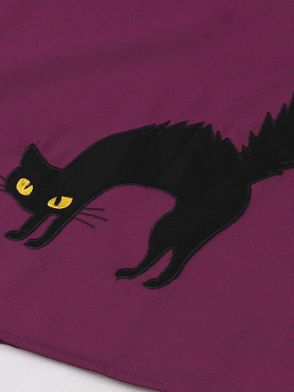Playful Kitten Vintage Purple Sleeveless Dress