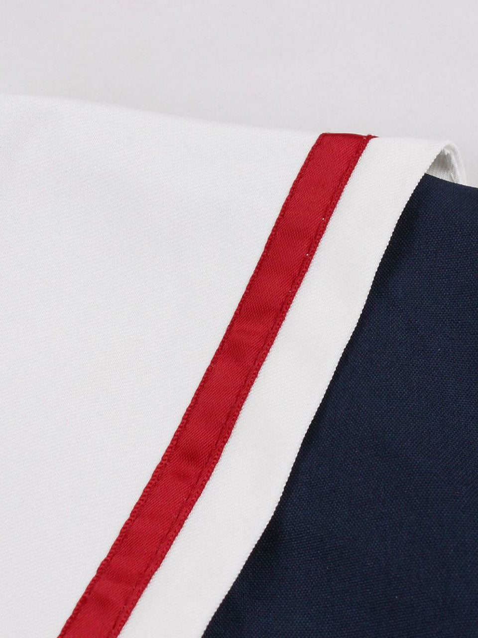 1950s Vintage Sailor Dress Retro Rockabilly V-Neck Swing Dress