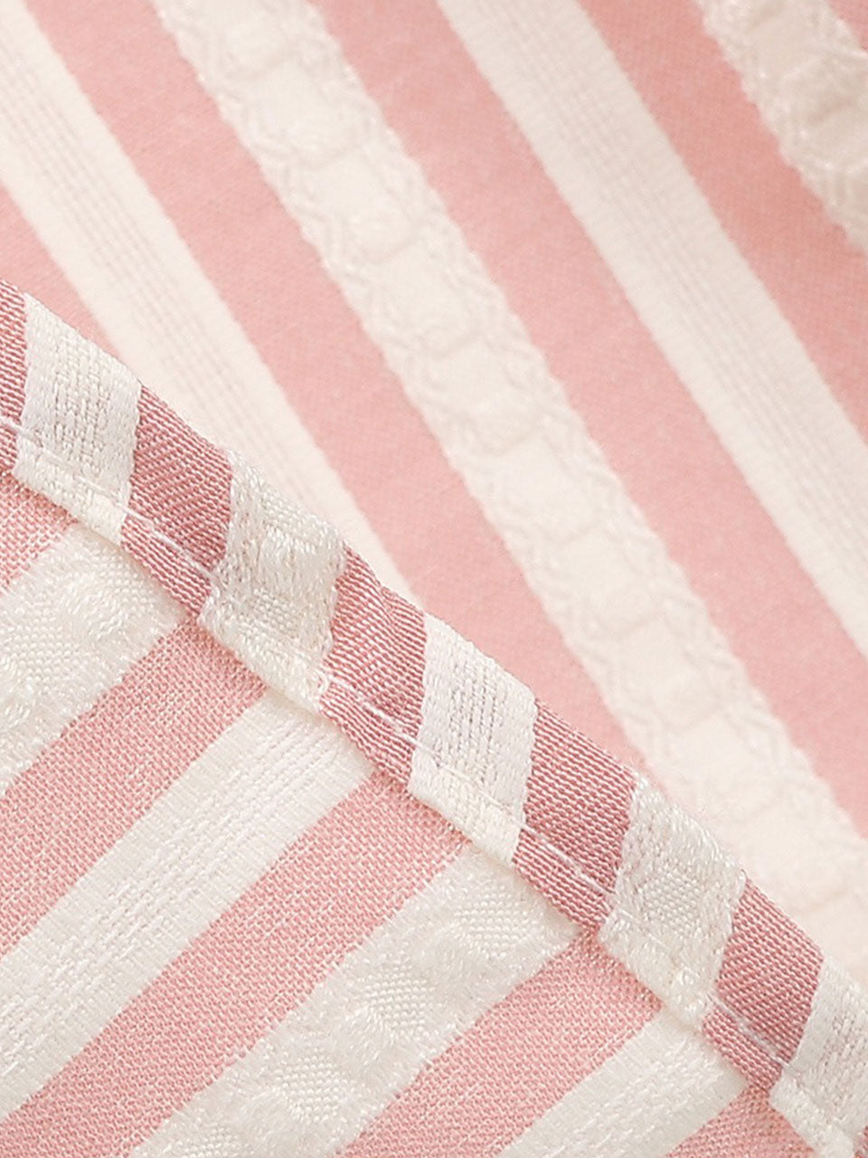 Pink Vertical Stripe Sailor Collar Vintage Dress