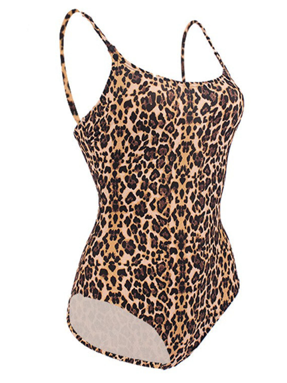 Classic Leopard Print One Piece Swimsuit