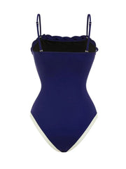 Navy Nautical One Piece Swimsuit