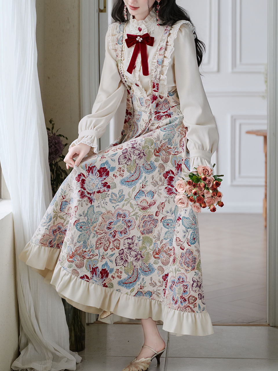 2PS Victorian White Blouse