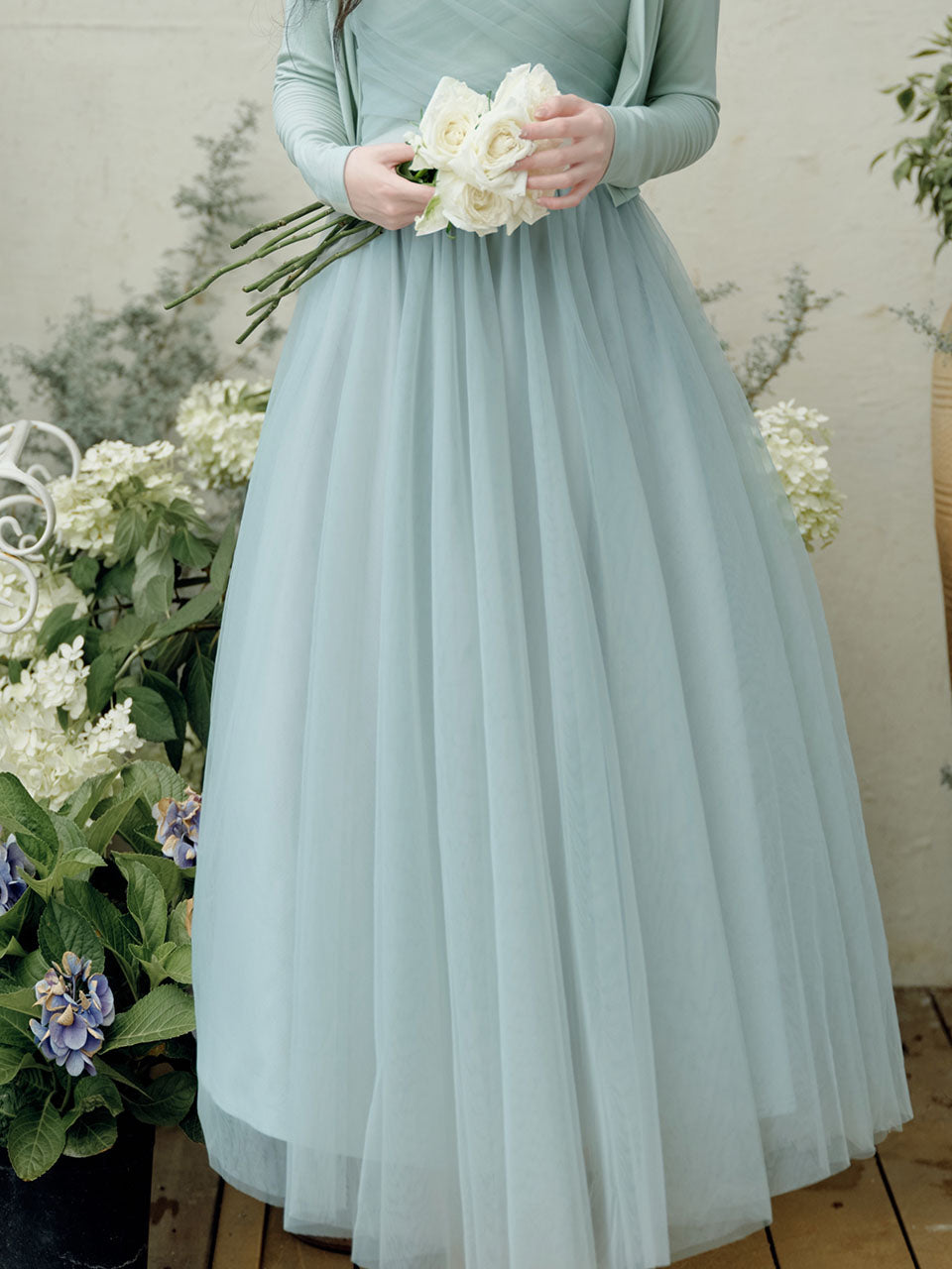 2PS Mint Green Balletcore Cross Strap Mesh Tutu Dress