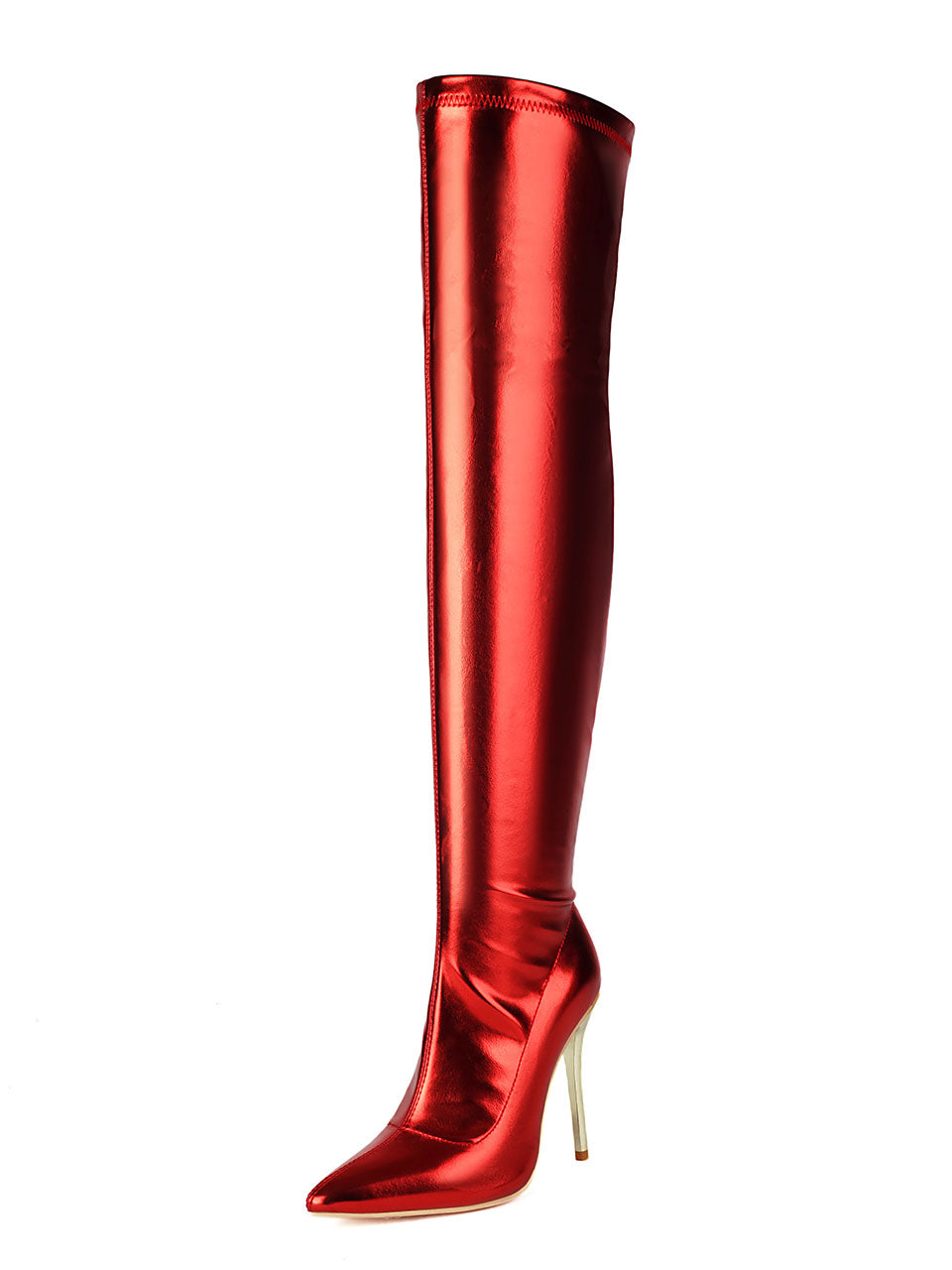 10CM Pointed Toe High Stiletto Heel Over The Knee Warm Boots