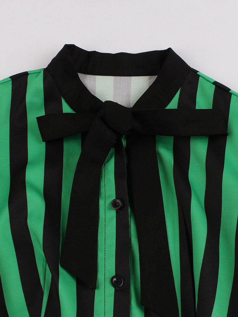 Green and Black Stripe