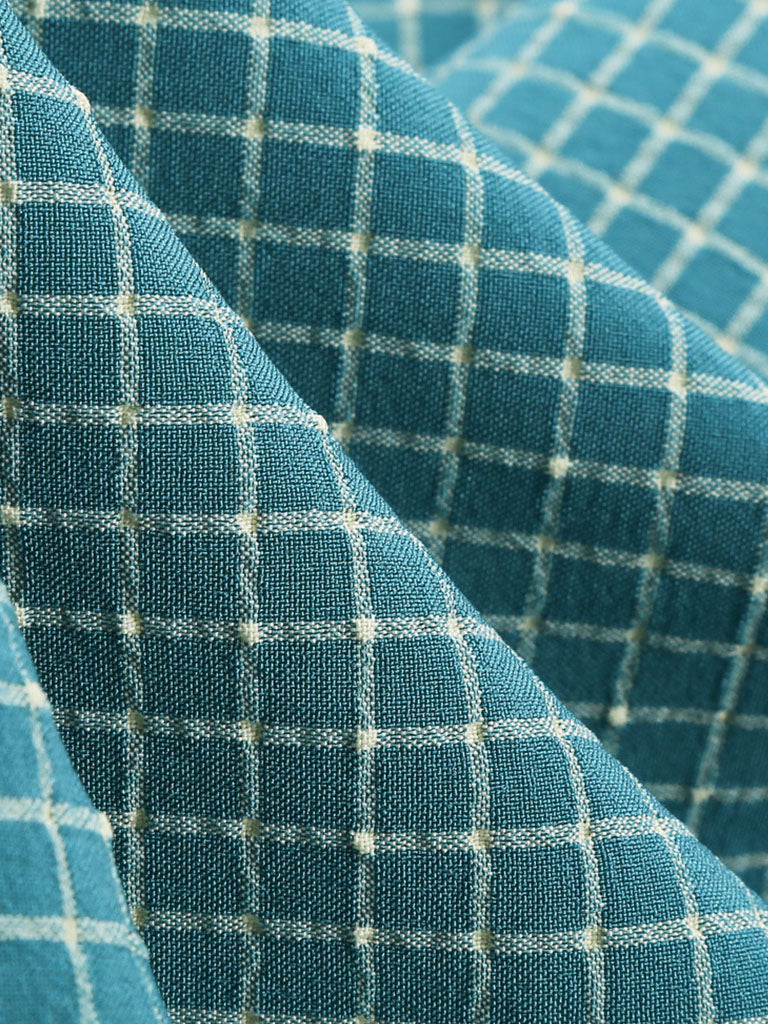 Plaid Tuxedo Collar 1950S Vintage Dress