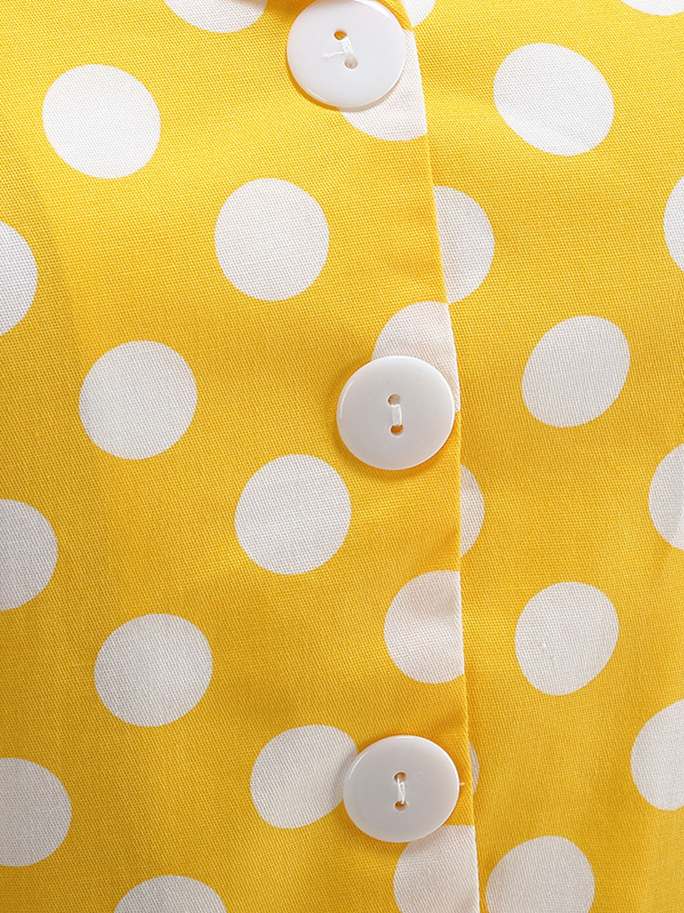 Tuxedo Collar Polka Dots 1950S Dress
