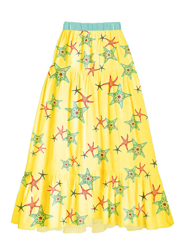 2PS Starfish Print One Piece