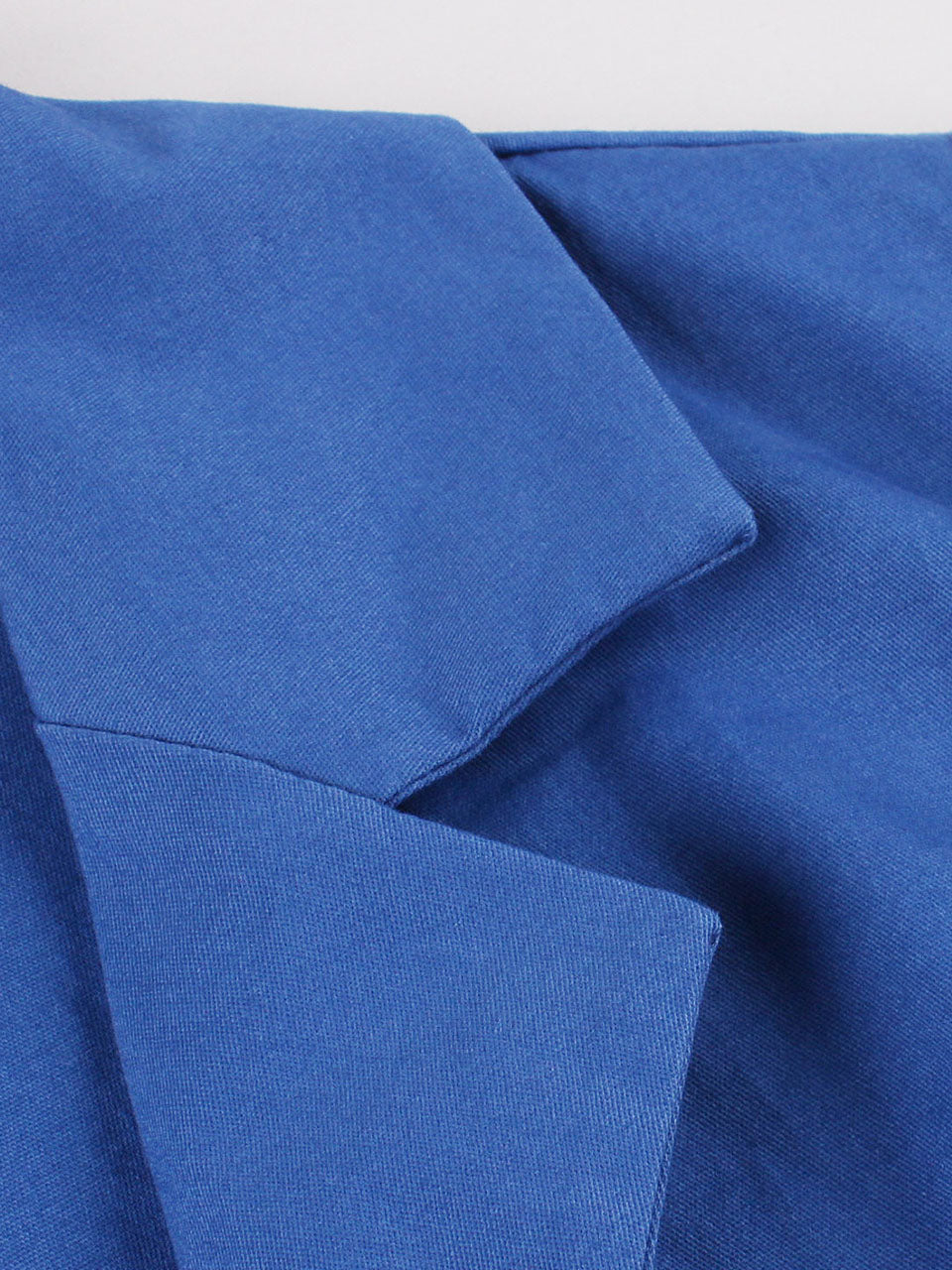 Blue V Neck 1950s Swing Dress