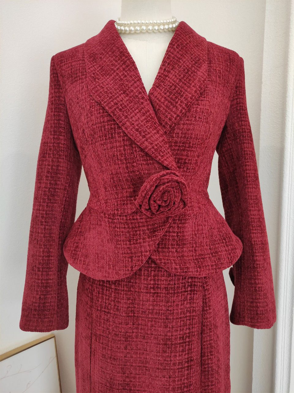 2PS Red Rose New Look Coat
