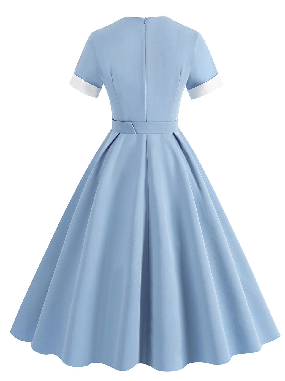 Yellow Sweet Heart 1950s Vintage Shirt Dress for Short Sleeve Audrey Hepburn Style Cocktail Swing Dress