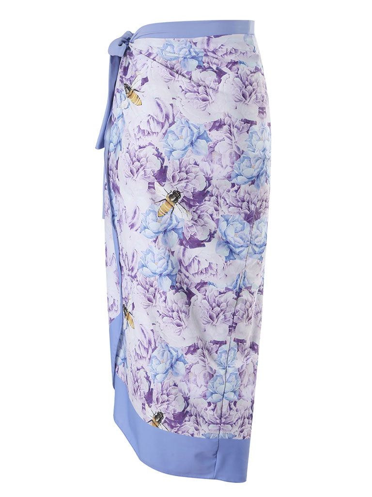Floral Print Flower Strap One Piece