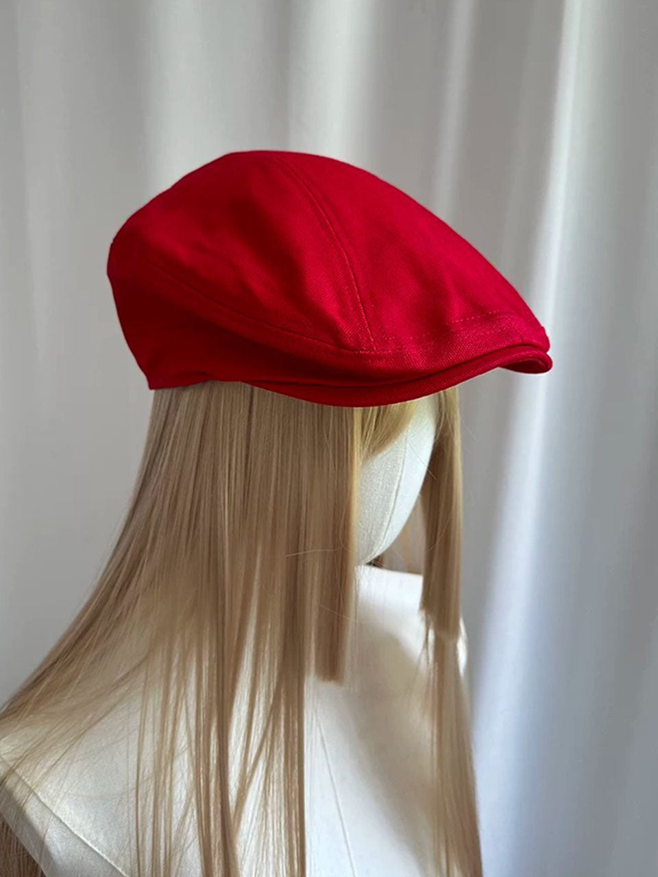 Vibrant Red Beret Cap