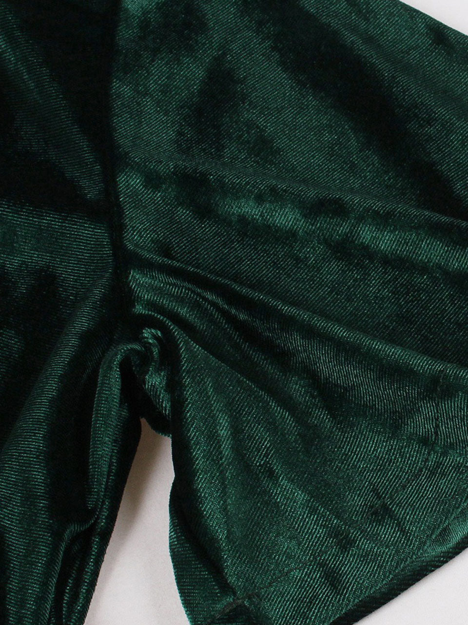 Christmas Green V Neck Velvet 1950S Vintage Swing Dress