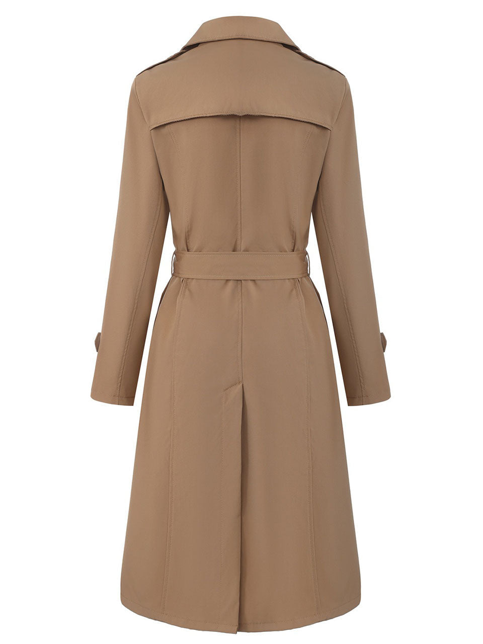 Black Double-Breasted Trench Coat