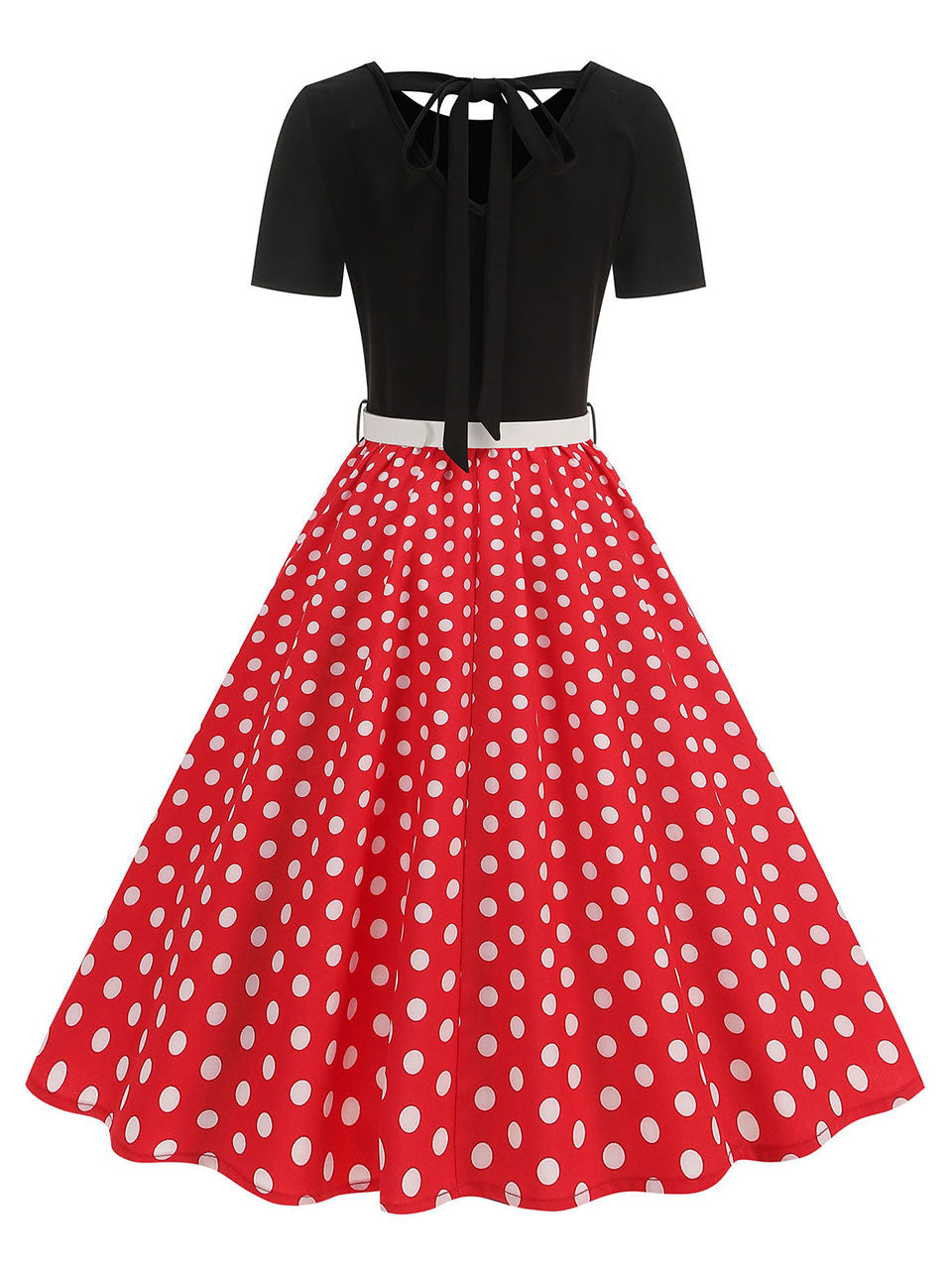 1950s Polka Dot Swing Dress