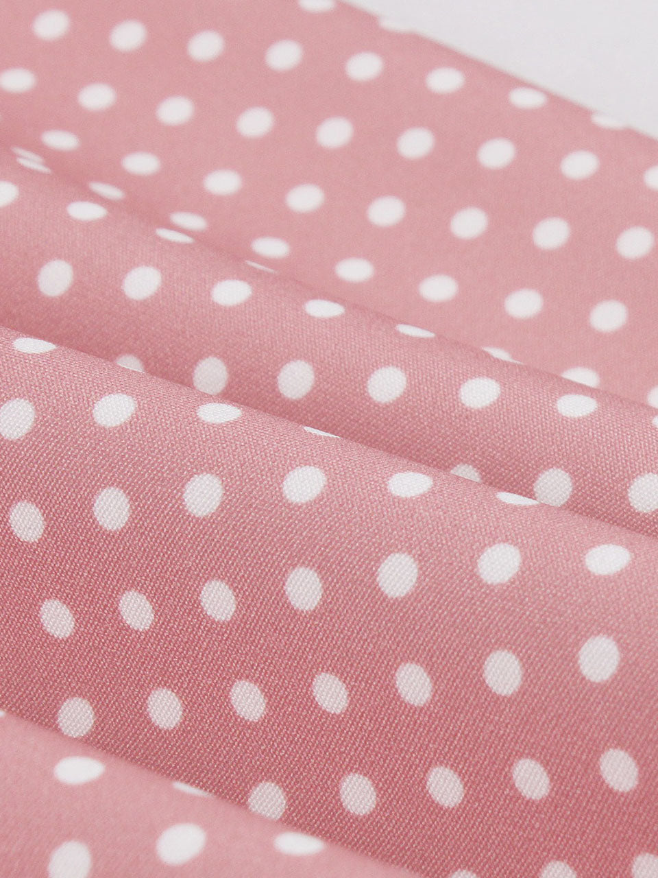 Pink Bow Collar Polka Dots  1950s Vintage Dress