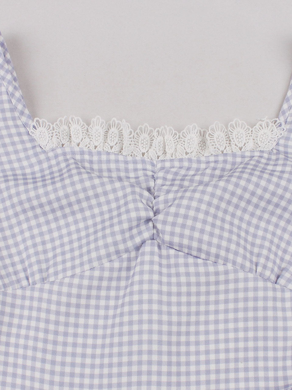 1950s Purple Plaid Lace Sleeveless Swing Dress