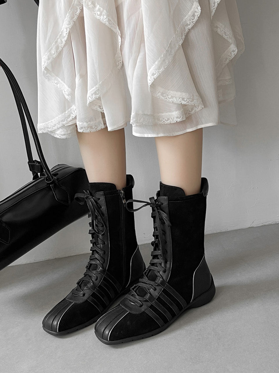 High Top Sneakers Boxing Shoes Vintage Style