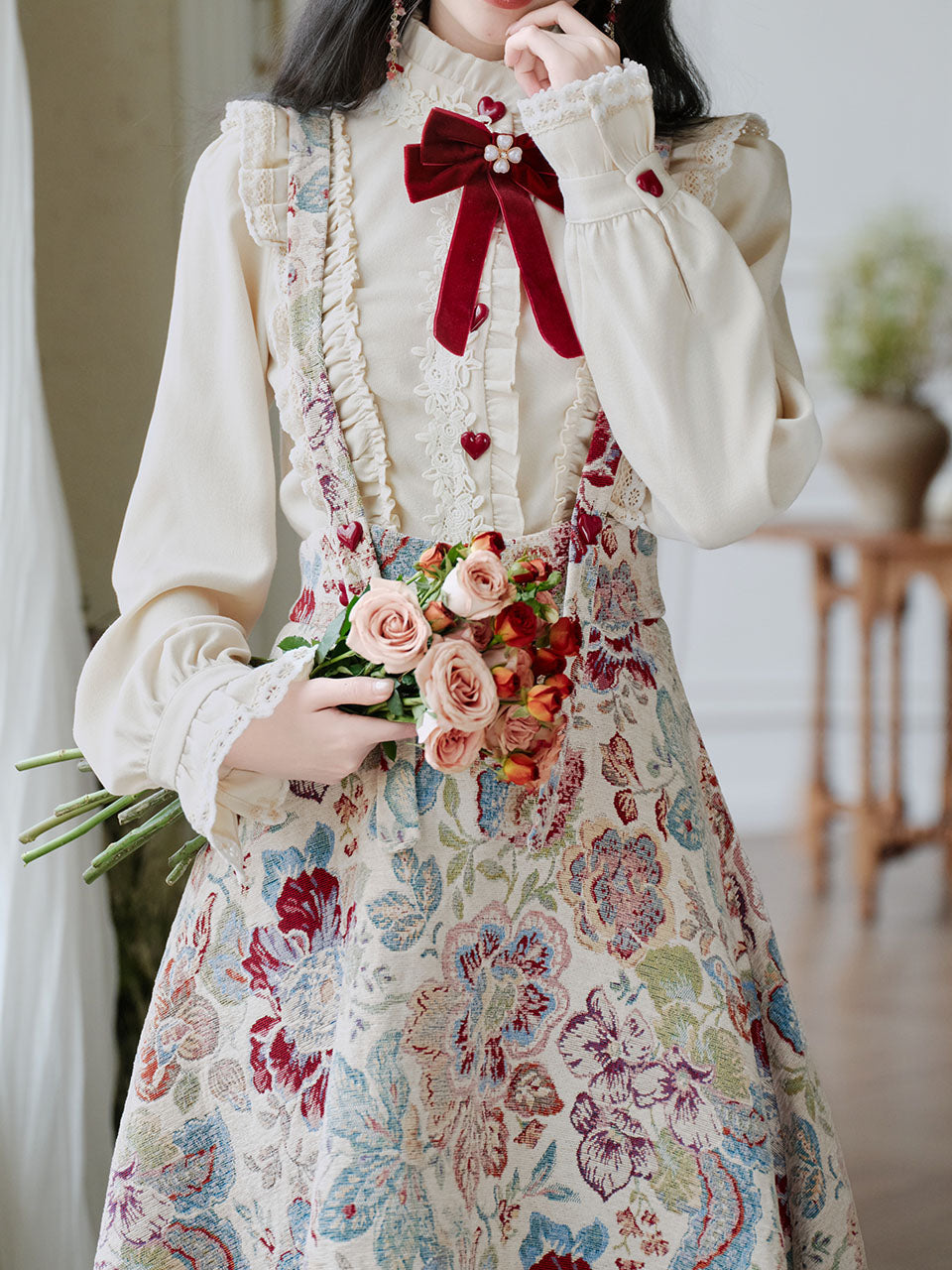 2PS Victorian White Blouse