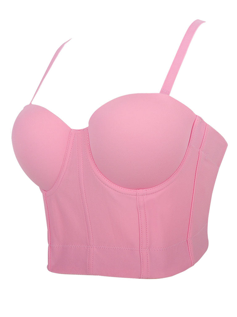 Solid Color Corset Camisole Top