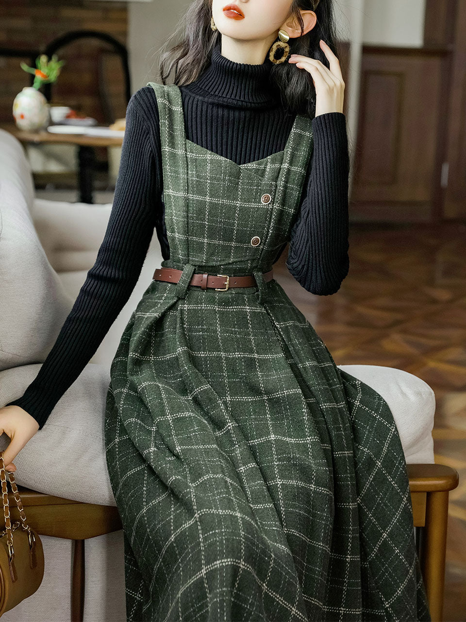 2PS Black Turtleneck Sweater