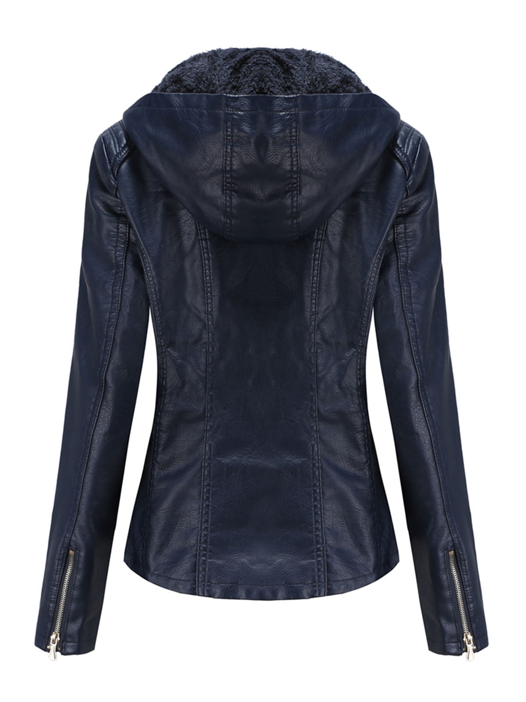 Street Winter Outfits Long Sleeve PU Leather