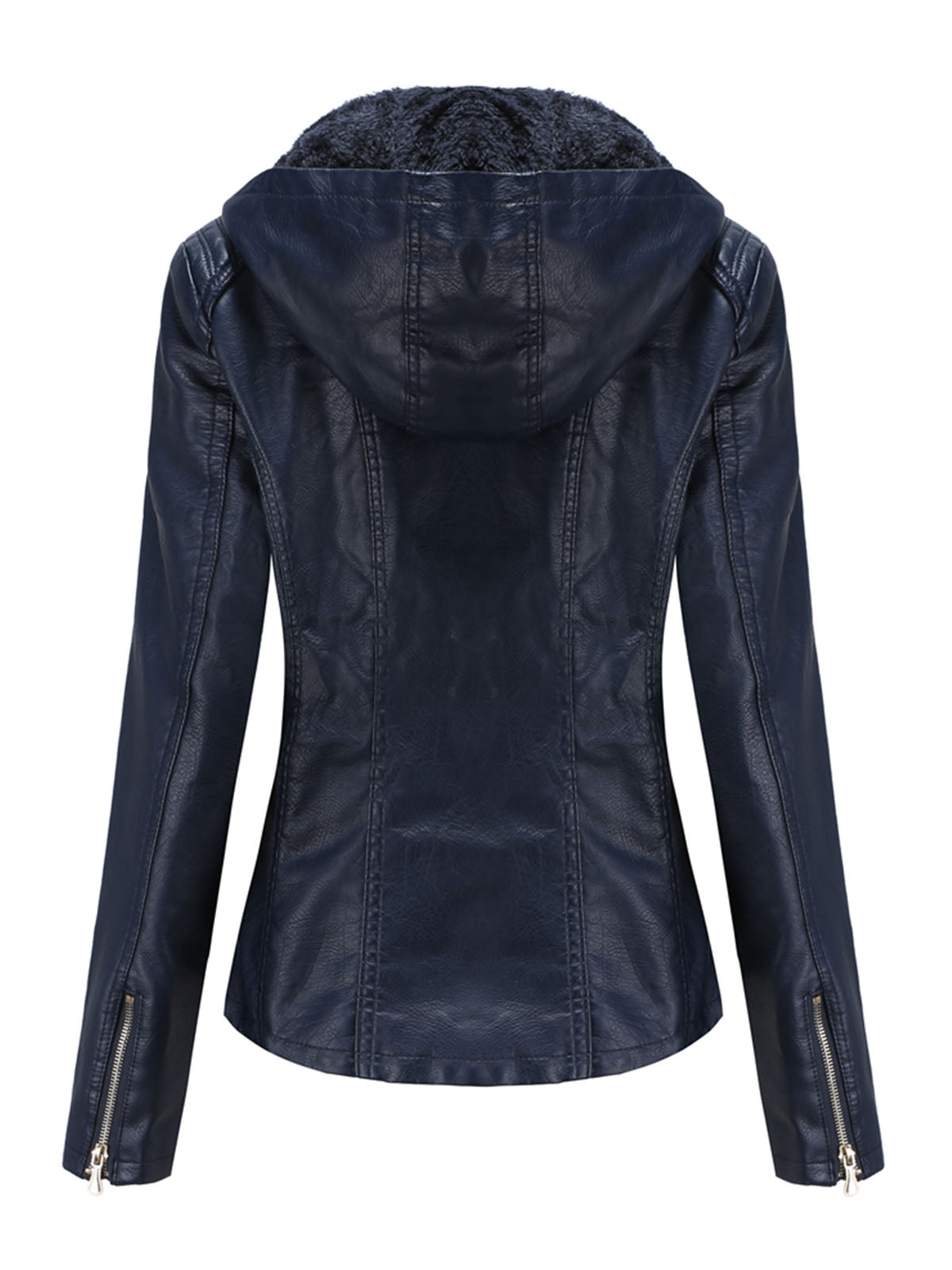 Street Winter Outfits Long Sleeve PU Leather