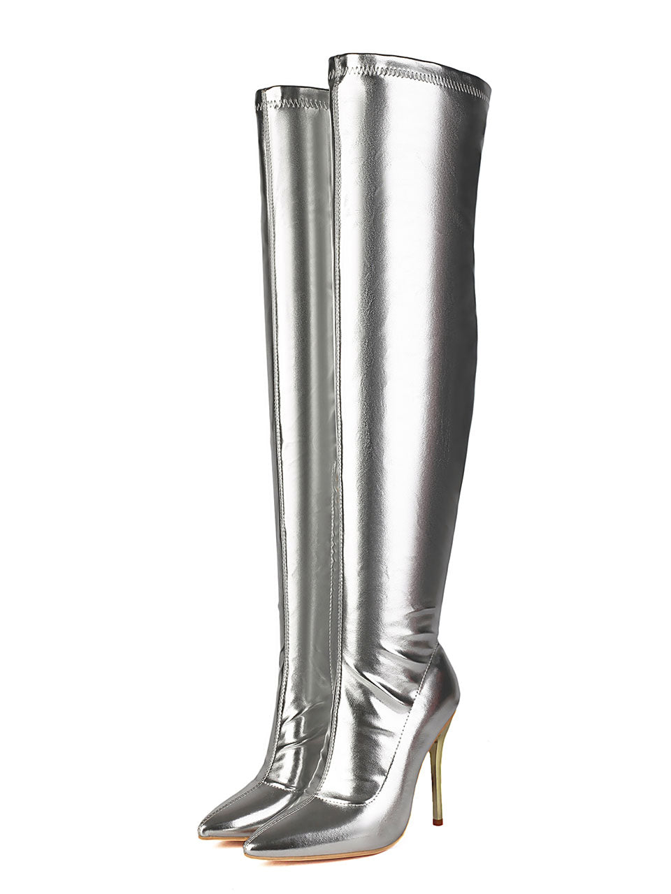 10CM Pointed Toe High Stiletto Heel Over The Knee Warm Boots