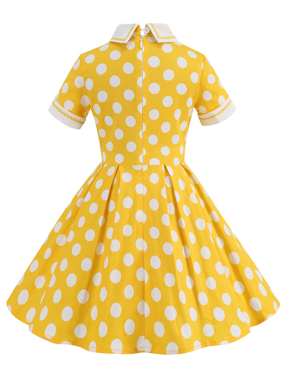 Kids Little Girls' Dress Polka Dots Peter Pan Collar 1950S Dress