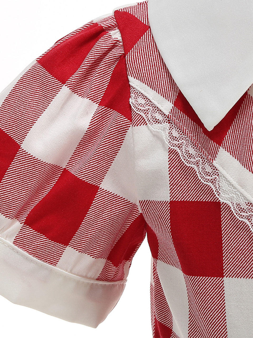 Kids Little Girls' Dress Plaid 1950S Vintage Dress