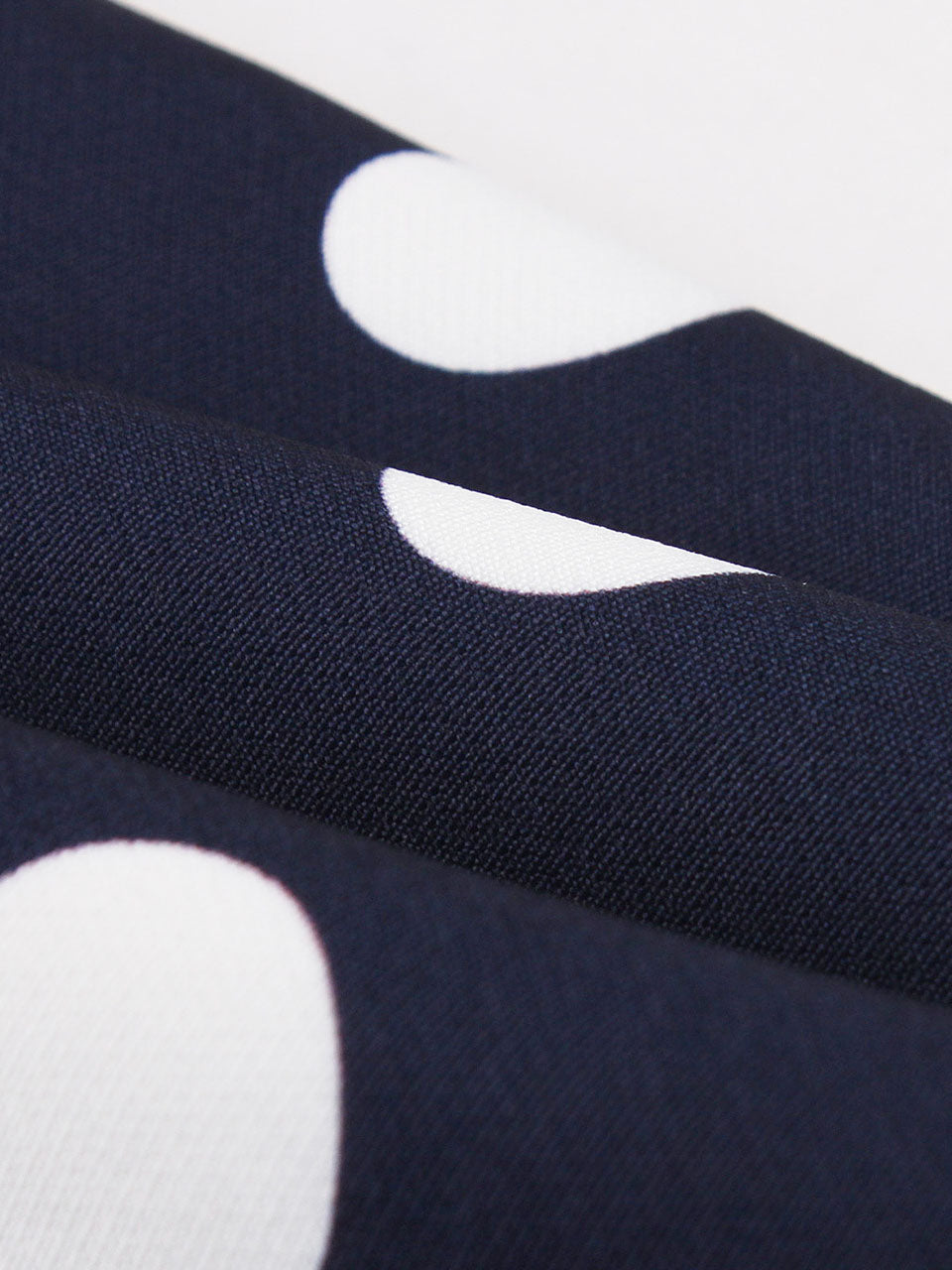 Navy Crew Neck Polka Dots 1950s Vintage Swing Dress