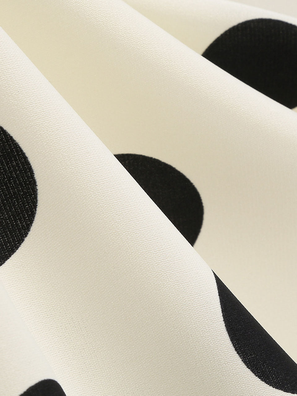 White and Black Polka Dots  Spaghetti Ruffles 1950S Vintage Dress Inspired by Cruella de Vil