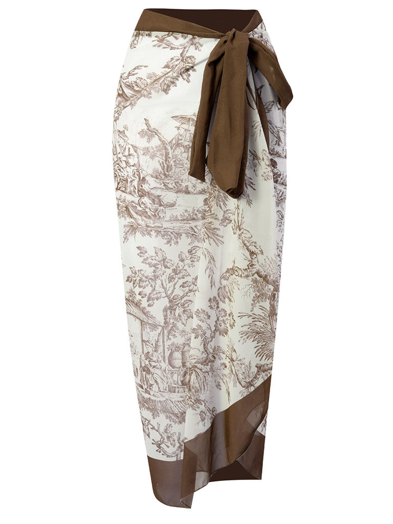 Romantic Floral Print Strap One Piece