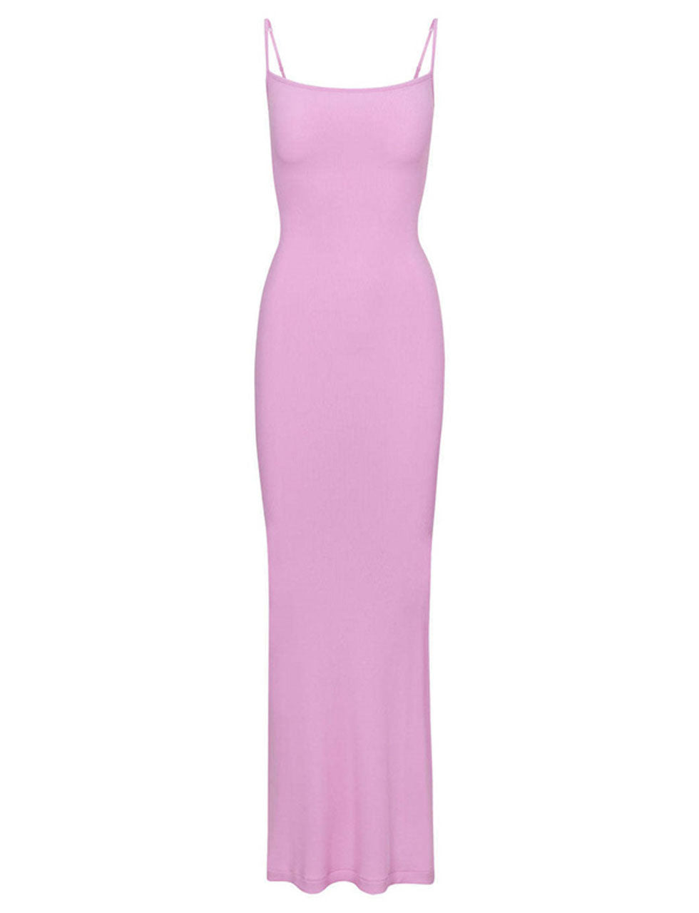 White Spaghetti Strap Bodycon Dress Comfortable Dress