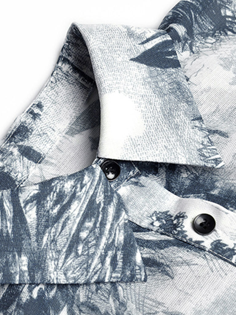 Blue Butterfly Print 1950S Vintage Dress