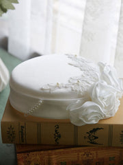 White 1950S Pillbox Hat
