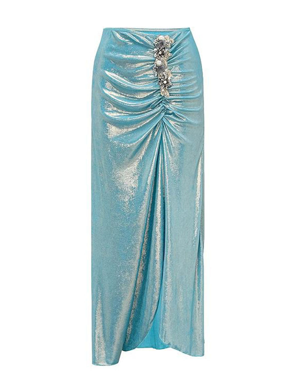 Blue Luminous Fabric One-piece Swimsuit