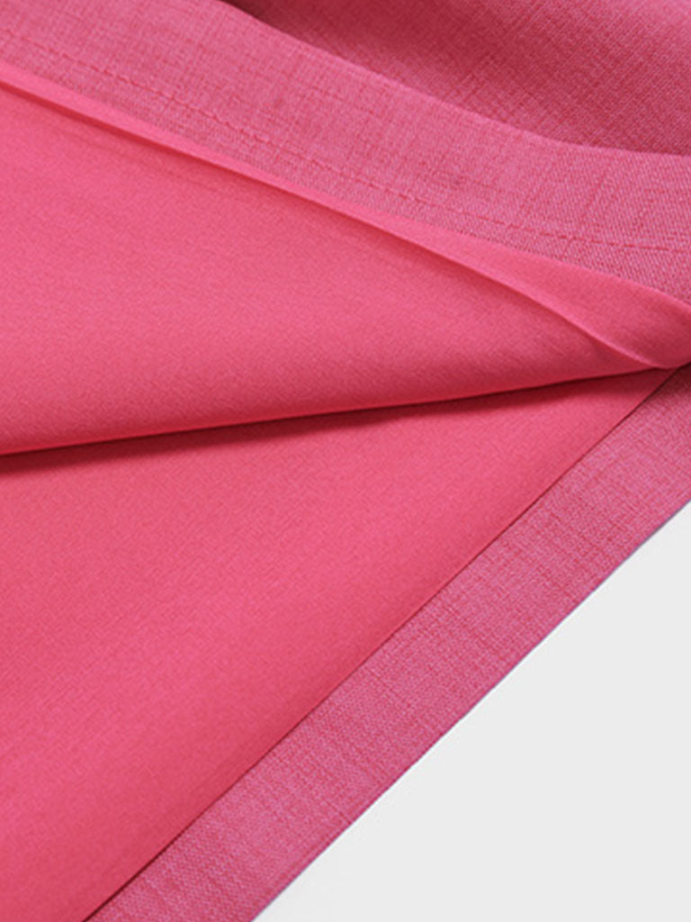Nude Pink Turndown Collar Half Sleeve 1940S Vintage Dress