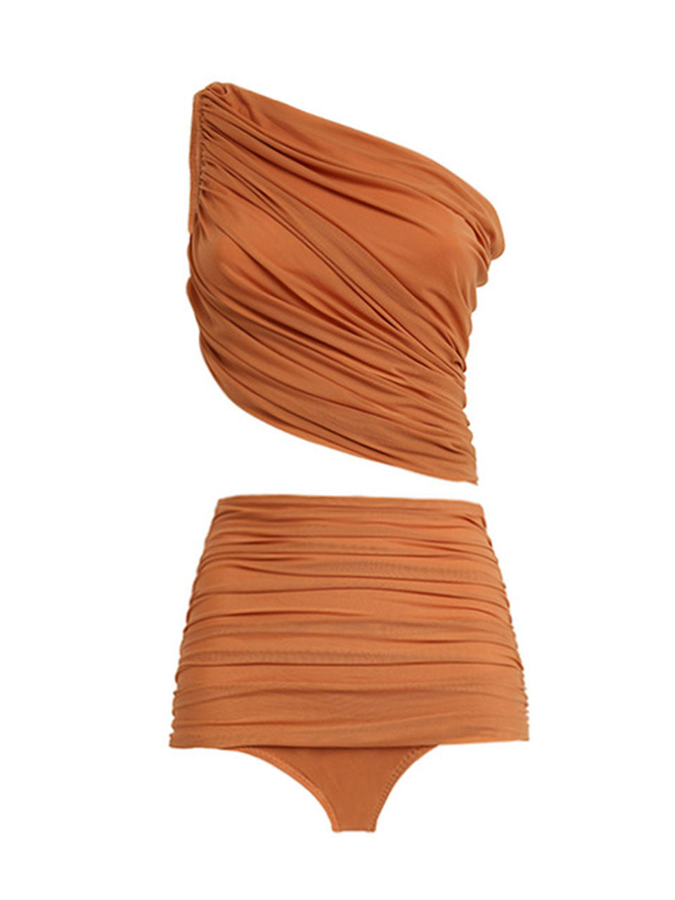 Brown One Shoulder Bikini