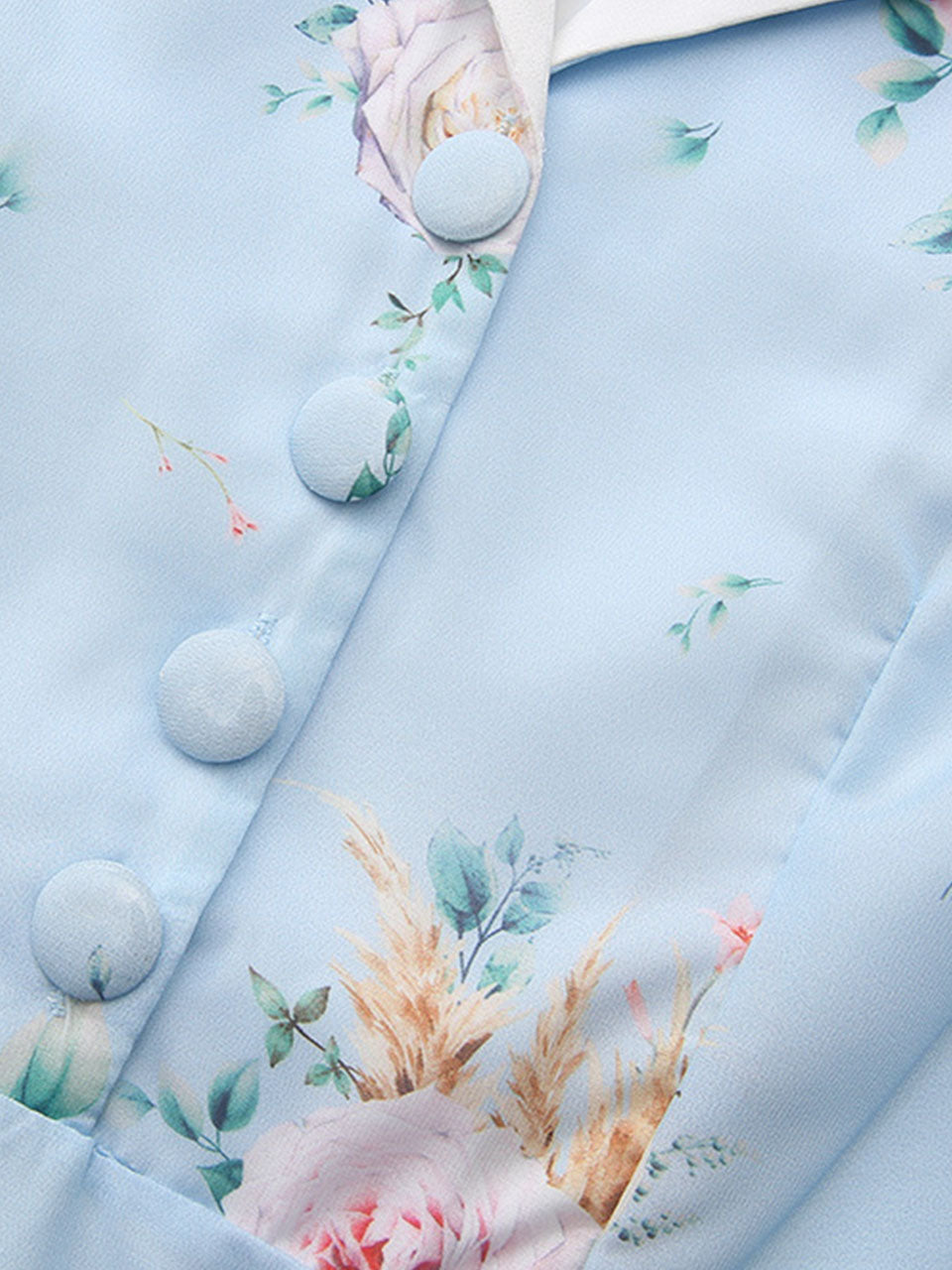 Mrs. Maisel Inspired 1950s Blue Floral Print Swing Dress for Women