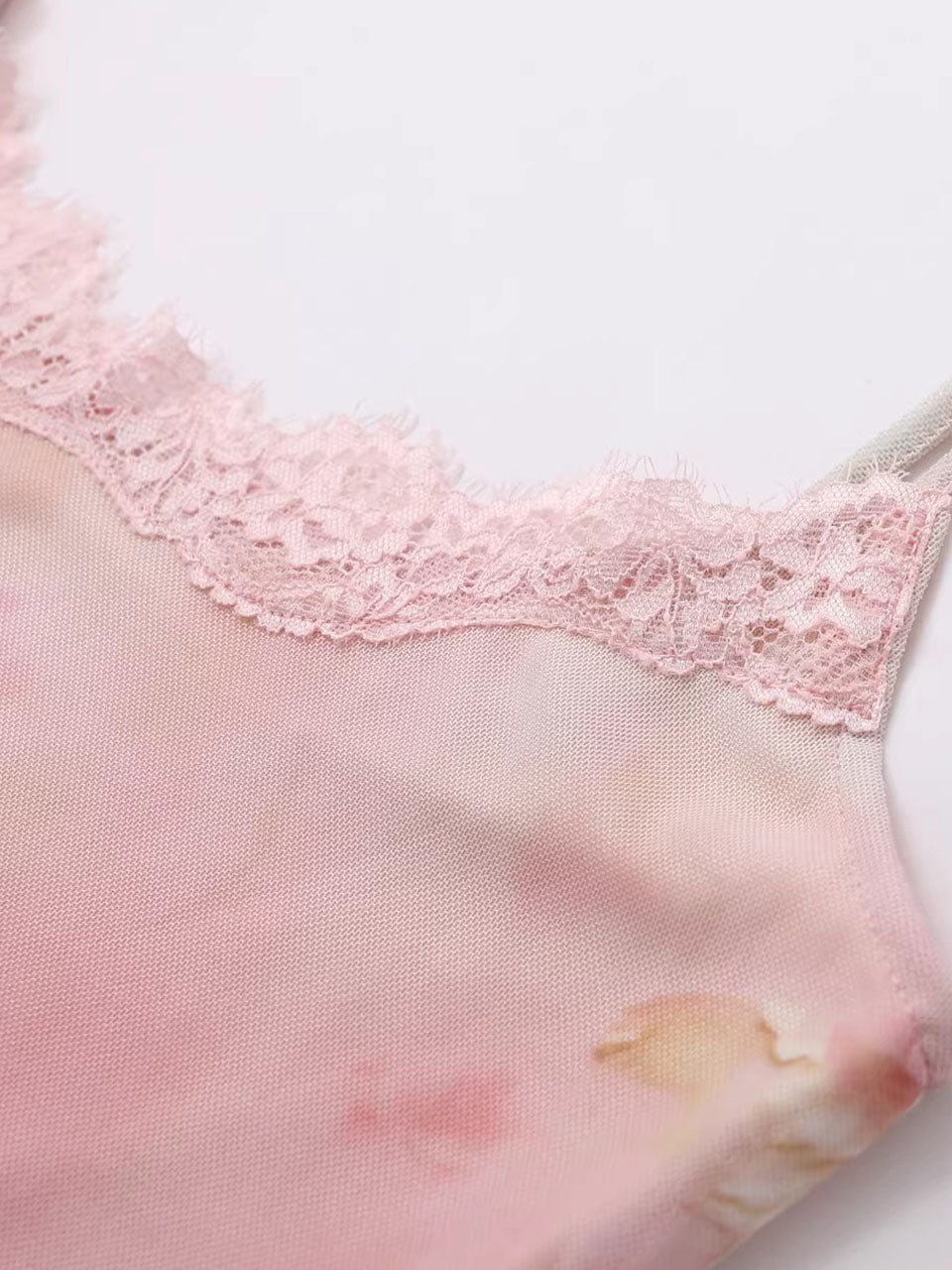 Pink Floral Print Spaghetti Strap Fish Tail Swing Party Maxi Dress