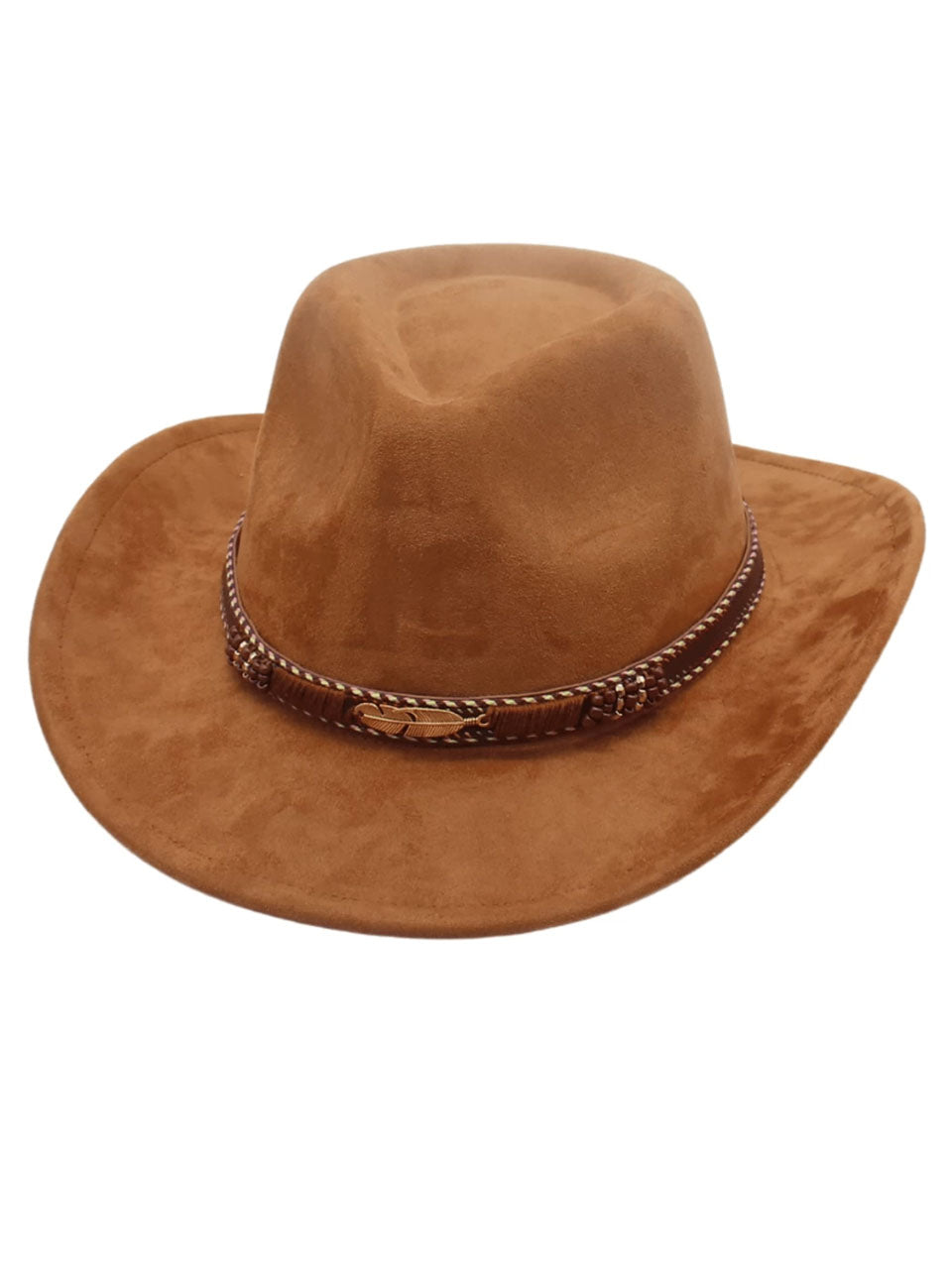 Western Cowboy Hat for â€?Faux Suede Fedora Hat